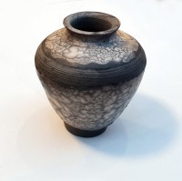 Nabahat Lotia, Naked Raku Technique, 4x4x4 Inch, Ceramic, AC-NBLT-001